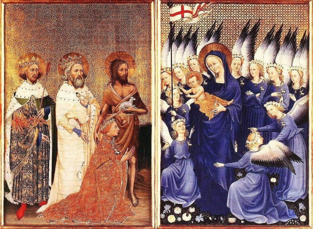unknown-artist-richard-ii-presented-to-the-virgin-and-child-by-his-patron-saint-john-the-baptist-and-ss-edward-and-edmund-the-wilton-diptych-c-1395-e1277057588193.jpg